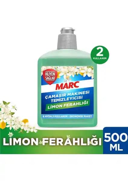 Marc Çamaşır Makinesi Temizleyici Limon Ferahlığı 500ML İç Yüzey Temizliği ve Koku Giderimi