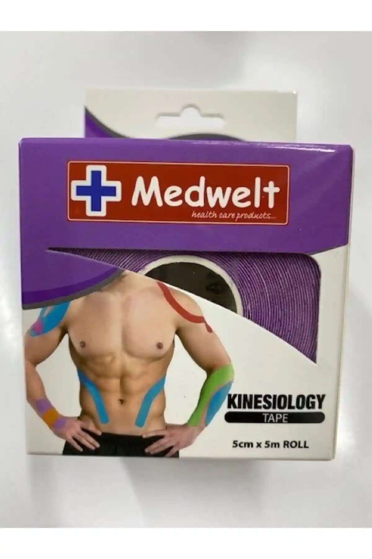 Medwelt Kinezyo Bantı Lilac 5 cm × 5 m ile ağrı yönetimi ve hareket desteği