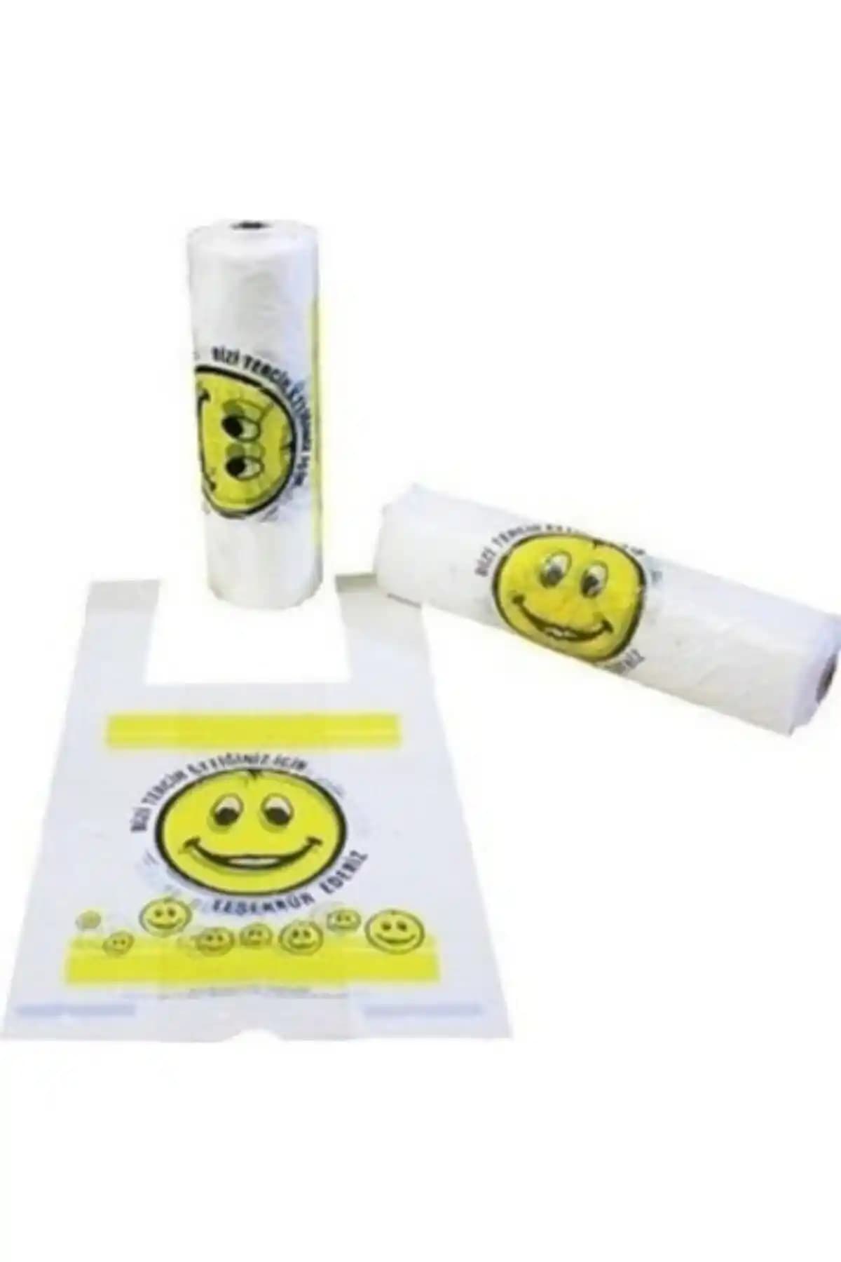 Meseve Küçükboy Gülenyüz Baskılı Poşet: Pratik, Dayanıklı ve Çevre Dostu Ev ve Ofis Çözümü