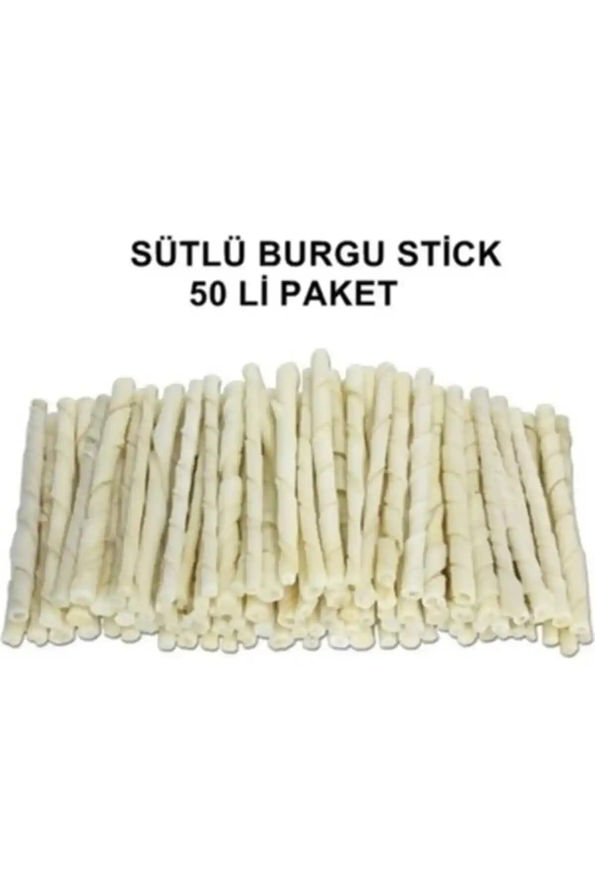 Miçiko Sütlü İnce Burgu Çubuk Ödül Çiğneme Kemiği 12 cm, 50'li Küçük Irklar için Uygun