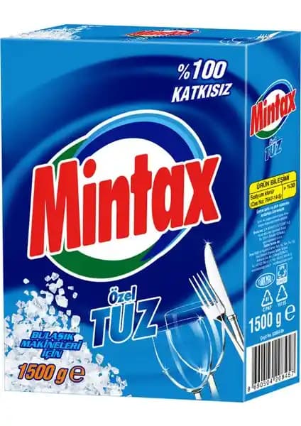 Mintax Bulaşık Makinesi Tuzu 1.5 kg ile Kireç Önleme ve Makine Ömrünü Uzatma