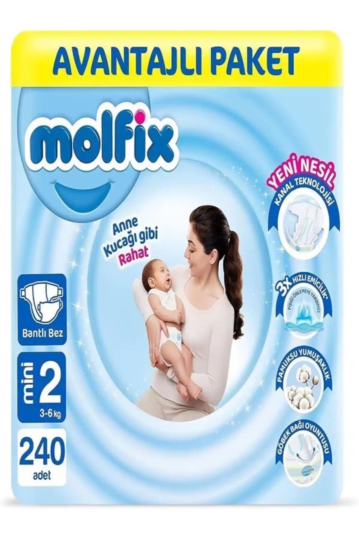 Molfix 2 Beden Mini Avantajlı Paket İncelemesi: Konfor, Emicilik ve Güvenlik