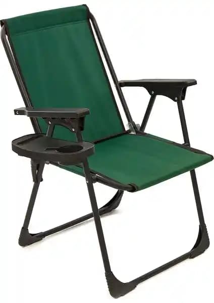 Moniev Natura Katlanır Kamp Sandalyesi - Bardak Tutuculu, 100 kg Taşıma Kapasiteli