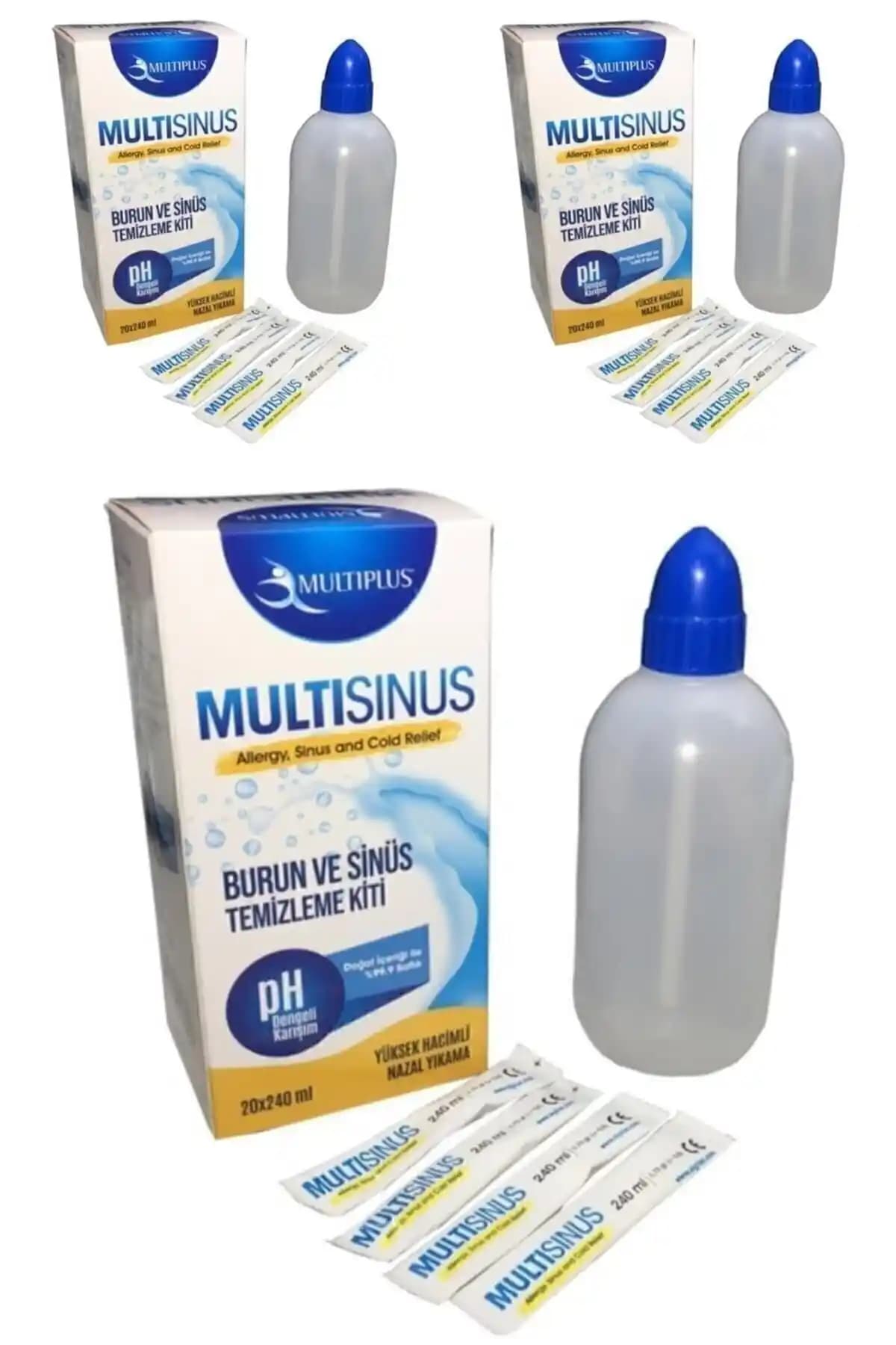 Multiplus Multi Sinüs Rinse Burun ve Sinüs Temizleme Kiti: Üçlü Paket Özellikleri