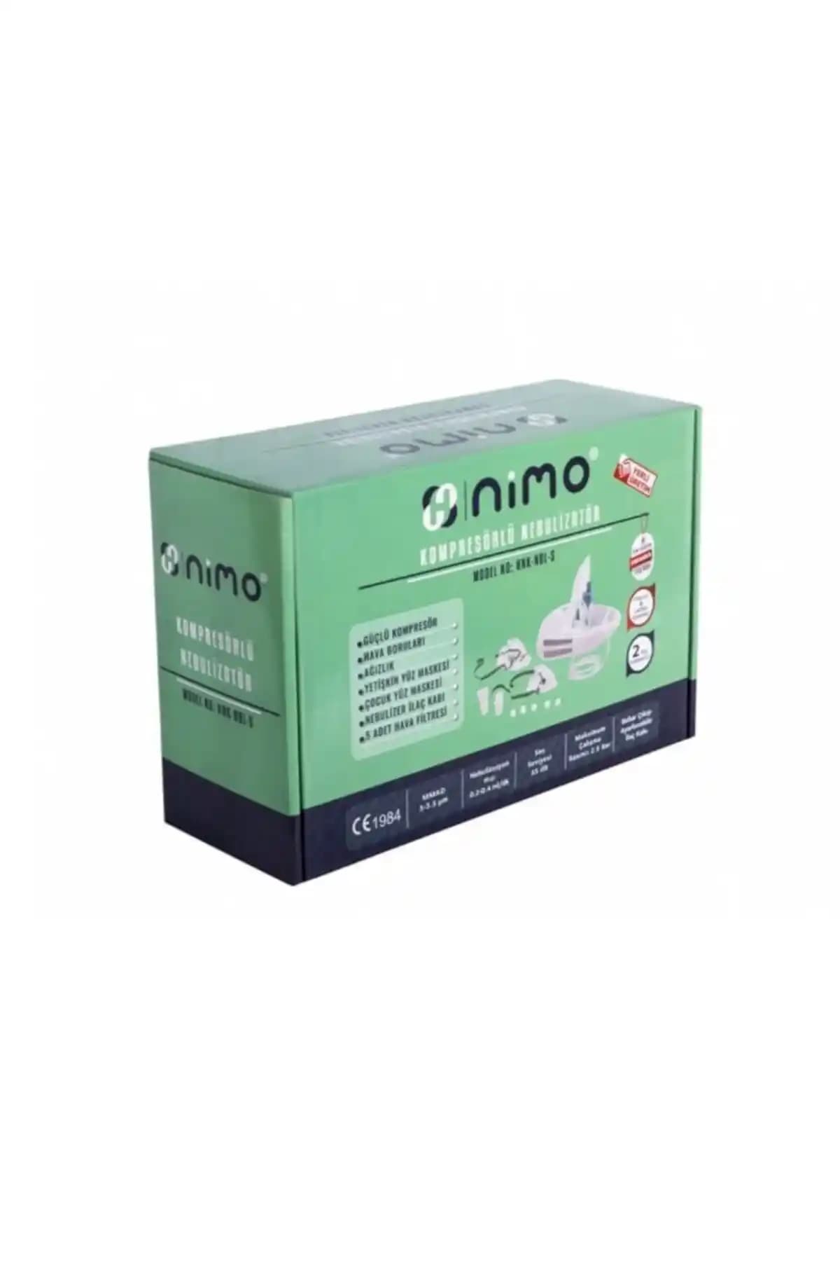Nimo Kompresörlü Nebulizatör Cihazı Kapaklı: Yetişkin ve Pediatrik İçin Solunum Çözümü