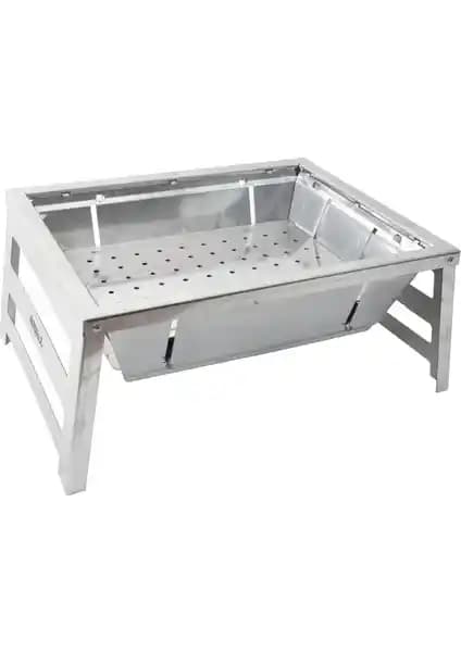 Nurgaz Ayaklı Katlanır Mangal Yeni Model: Paslanmaz Çelik, Kolay Saklama ve Taşınabilirlik