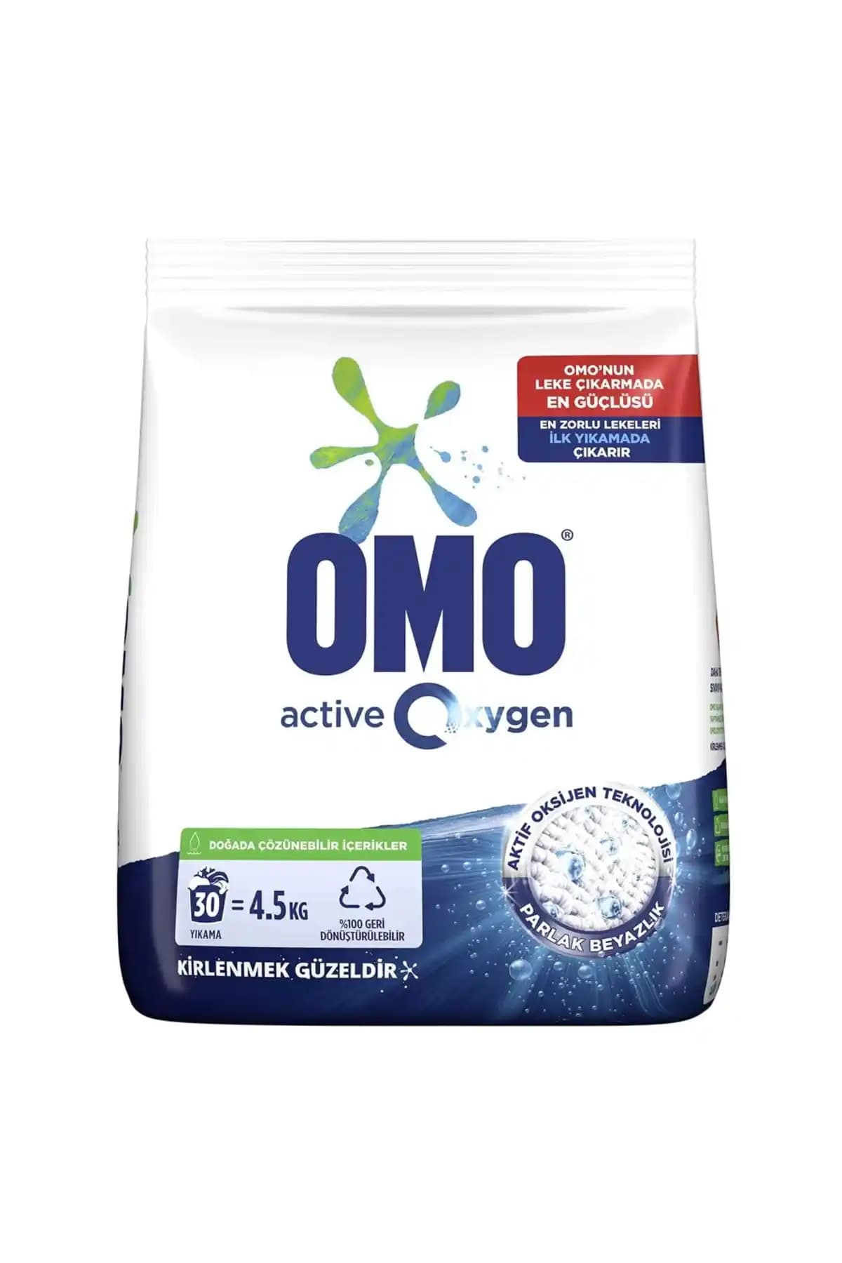 Omo Matik Active Oxygen Toz Deterjan 4,5 kg: Beyaz Çamaşırlar İçin Güçlü Temizlik Beyazlık