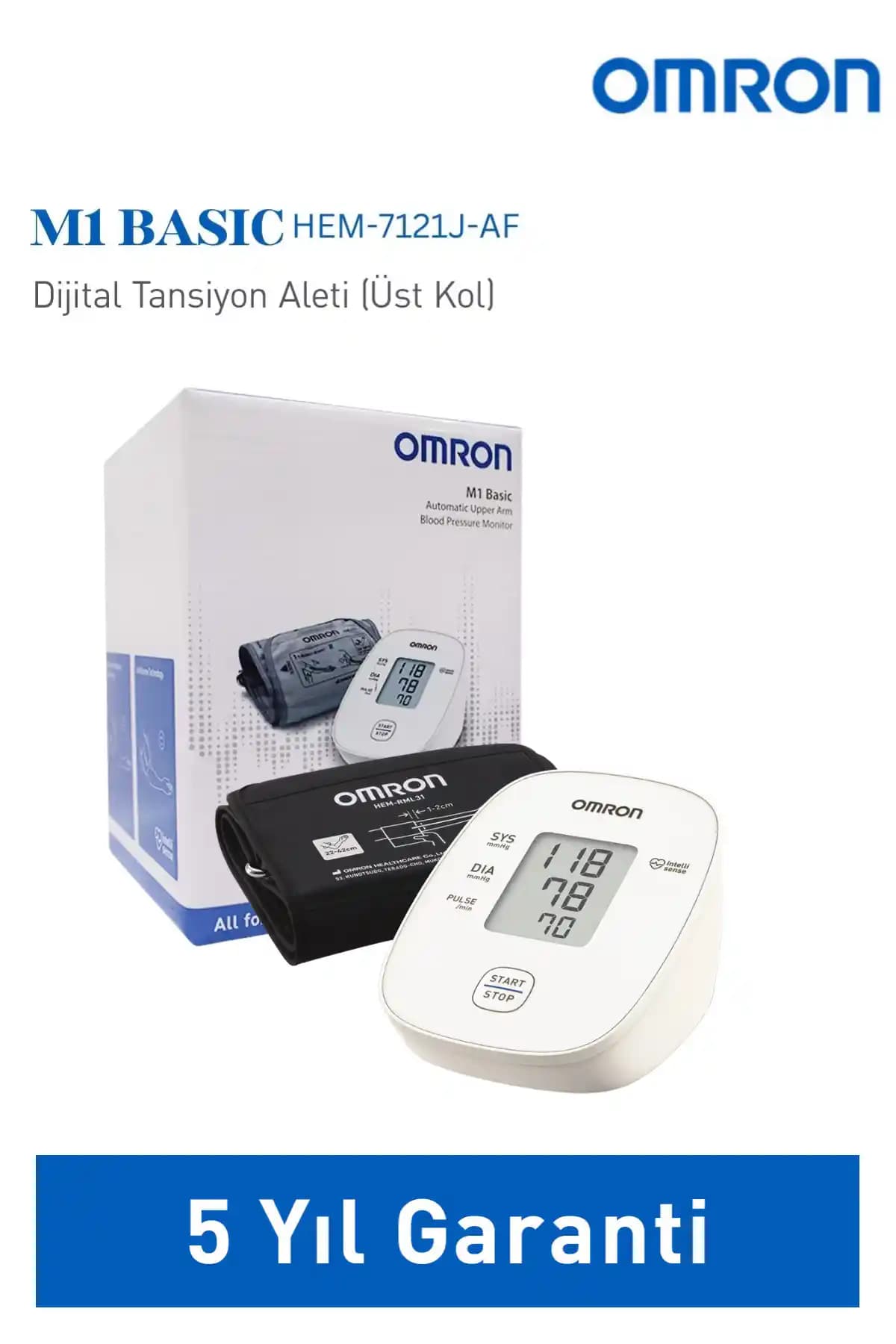 Omron M1 Basic Üst Koldan Dijital Tansiyon Aleti: Özellikler, Kullanım ve Doğruluk