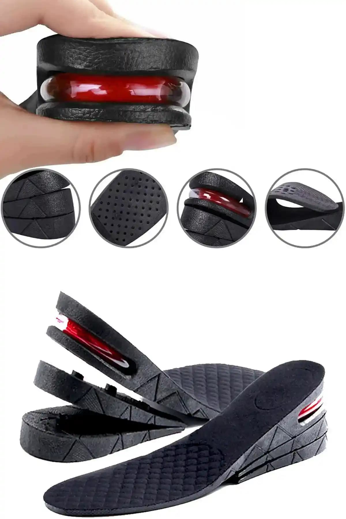 Optana 7 cm Gizli Topuk Hava Yastıklı Tabanlık: Konfor, Görünüm ve Uyum İçin Günlük Çözüm