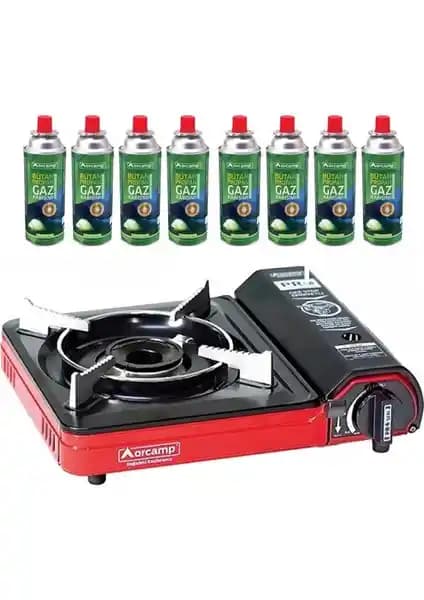 Orcamp Portatif Kamp Ocağı: Gaz Stop Emniyeti ve 8 Tüplü Taşınabilir Set Özellikleri