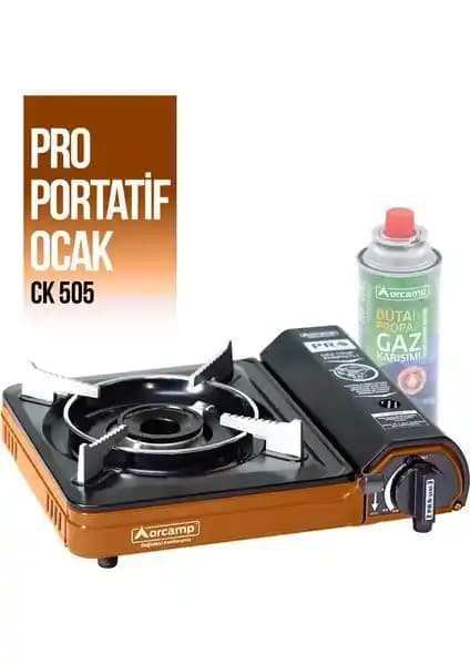 Orcamp Tekli Portatif Kamp Ocak: Emniyetli Gaz Stop Sistemiyle Hızlı Isıtmalı Dış Mutfak