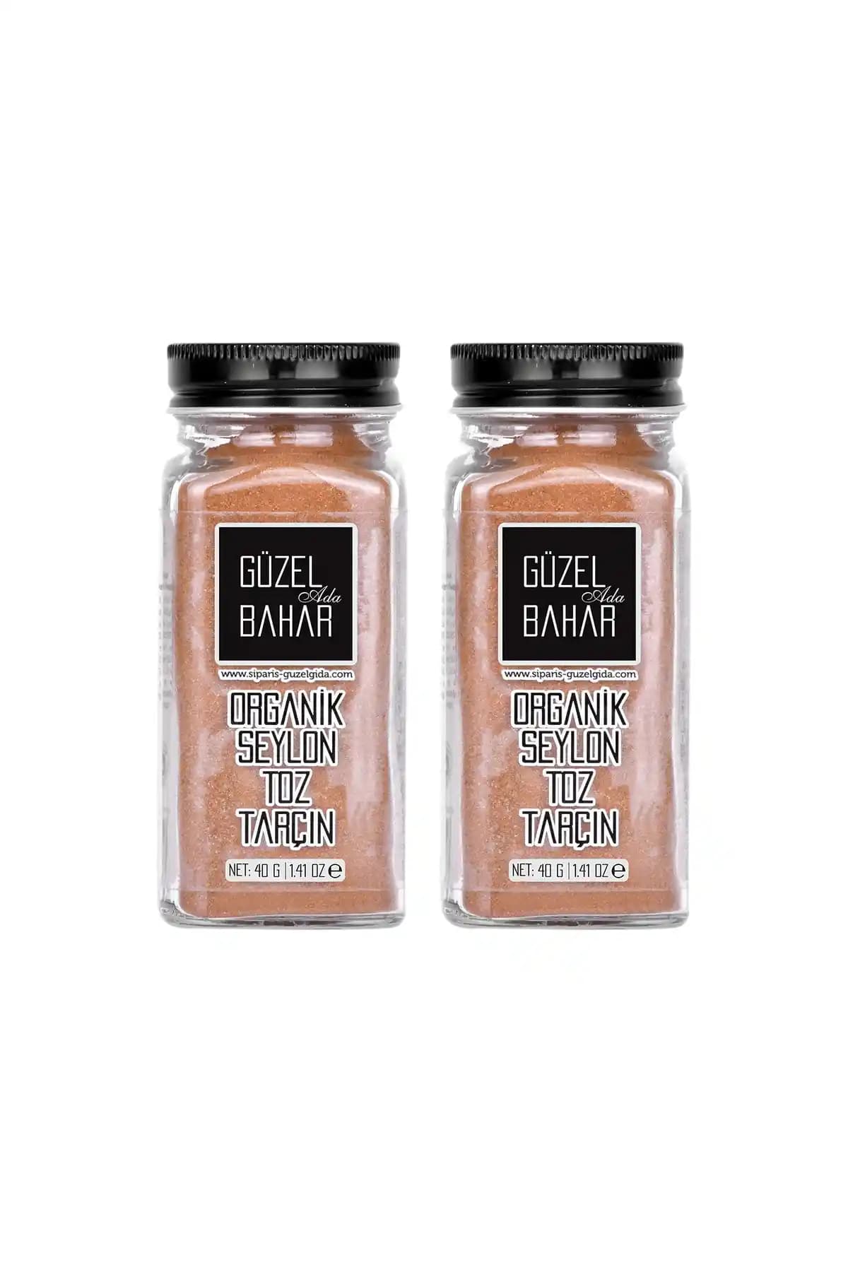 Organik Seylon Toz Tarçını – Güzel Ada Gıda 2x40 g, Kumarin Düşük, Sri Lanka Kökenli