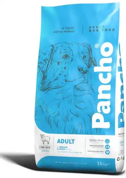 Pancho Kuzu Etli Yetişkin Köpek Maması 15 kg – Dengeli, Ekonomik Seçenek, Güvenilir Tercih