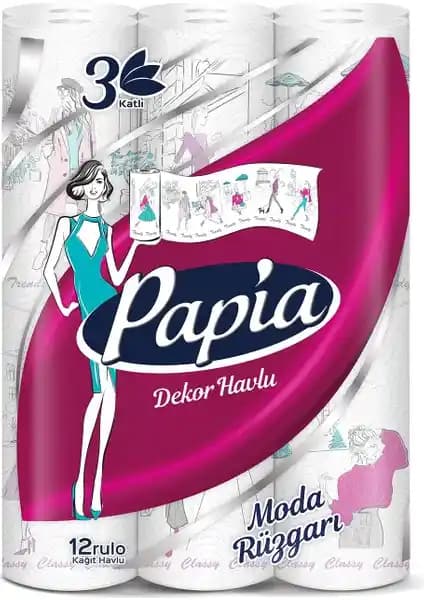 Papia Dekor Kağıt Havlu: Üç Katlı Yapı ile Emicilik, Dayanıklılık ve Estetik Tasarım