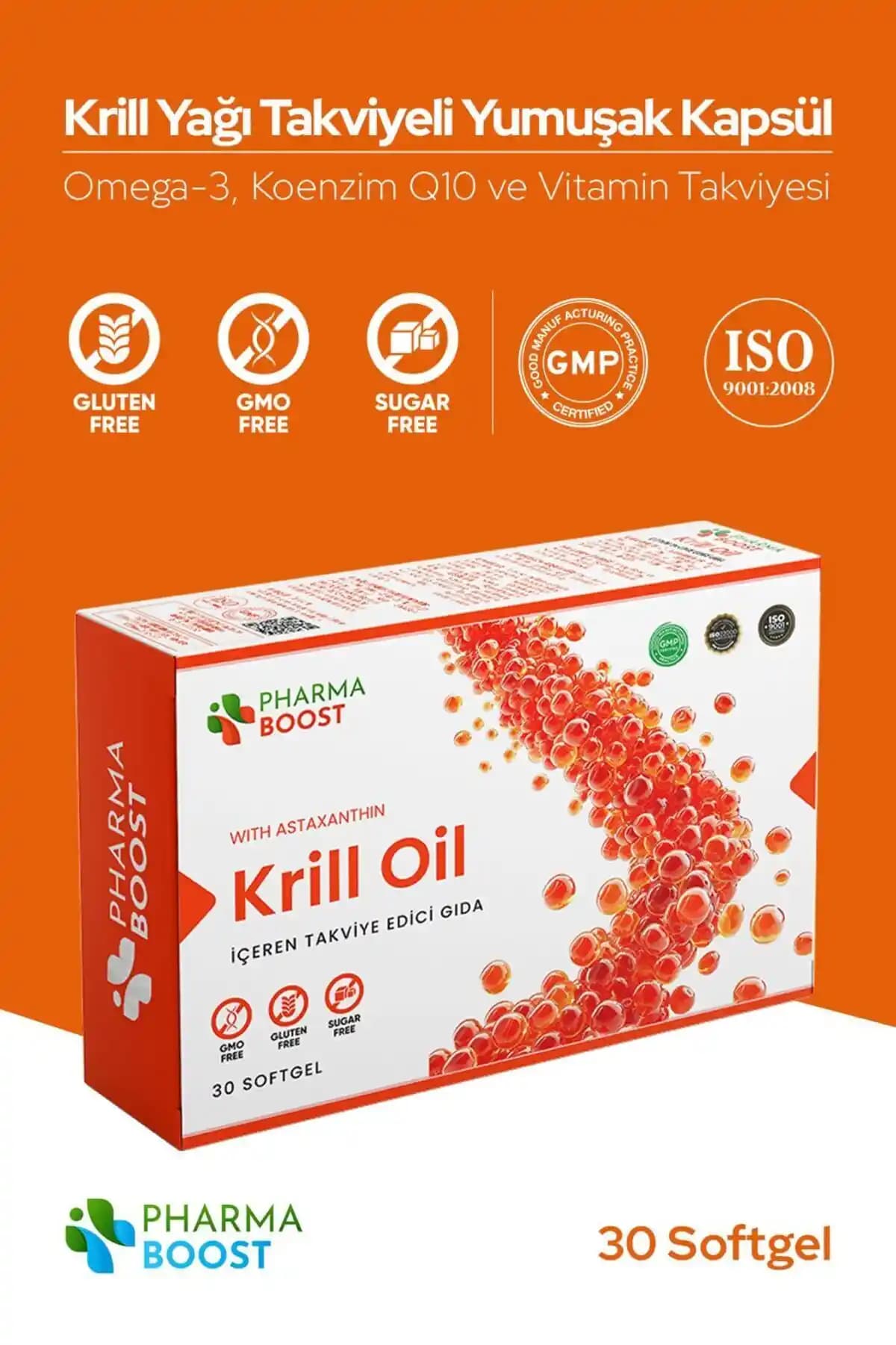 PHARMA BOOST KRİLL OİL: Aromasız Soft Gel ile Gün Boyu Bağışıklık ve Enerji Desteği
