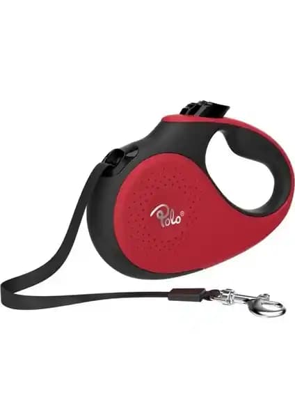 Polo Prestige Makaralı Otomatik Tasma: Beş Metre Şeritli Köpekler İçin Ergonomik Tasarım