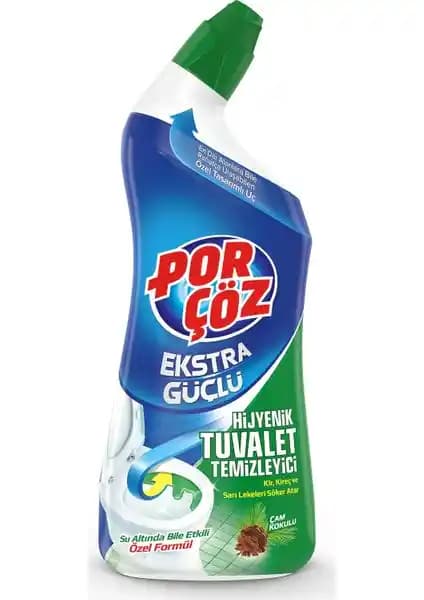 Porçöz 750 ml Tuvalet Temizleyici: Çam Kokulu Güçlü ve Hassas Tasarım ile Derin Temizlik