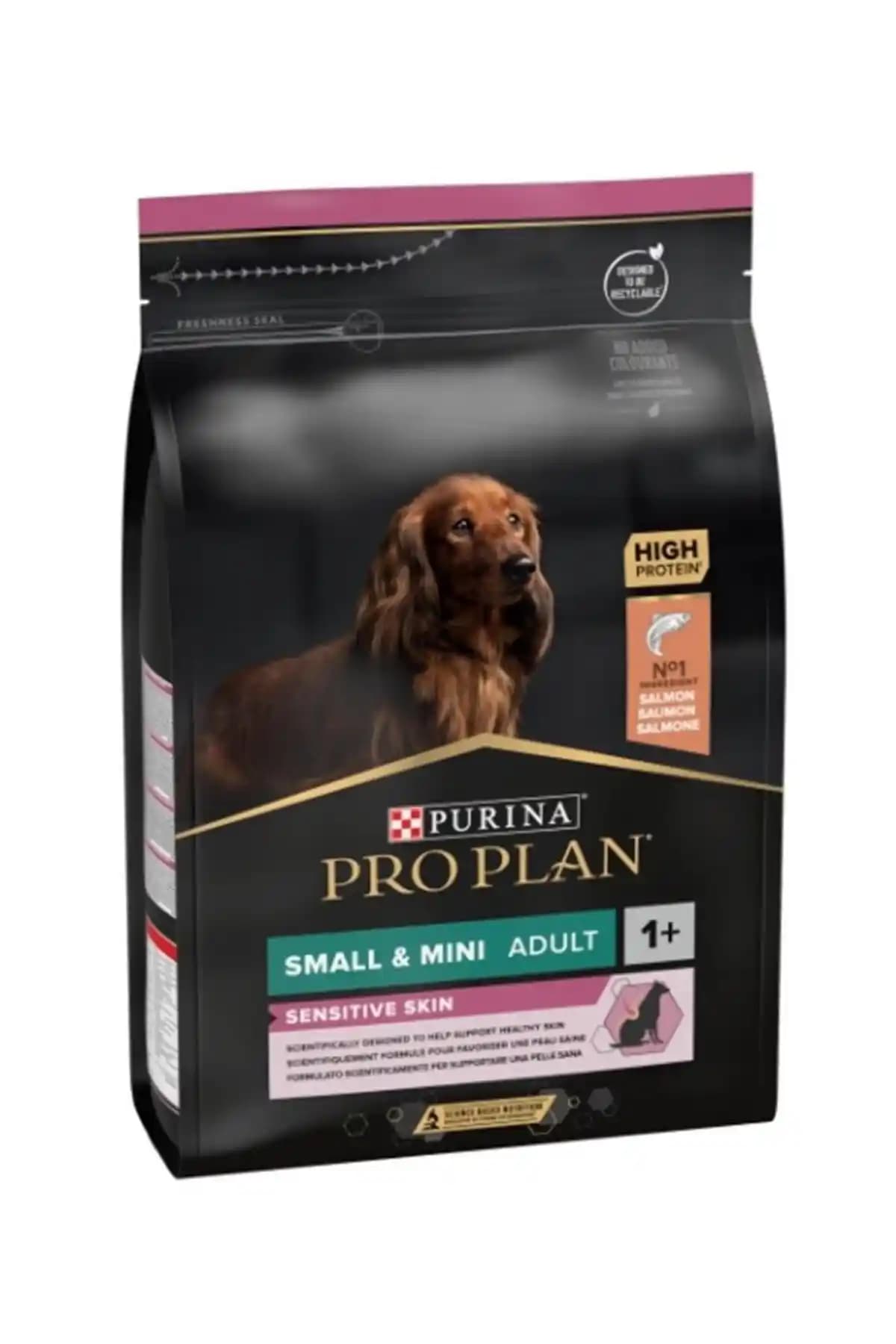 Pro Plan Sensitive Skin Small & Mini Somonlu Köpek Maması – Küçük İrklara Uygun 3 Kg