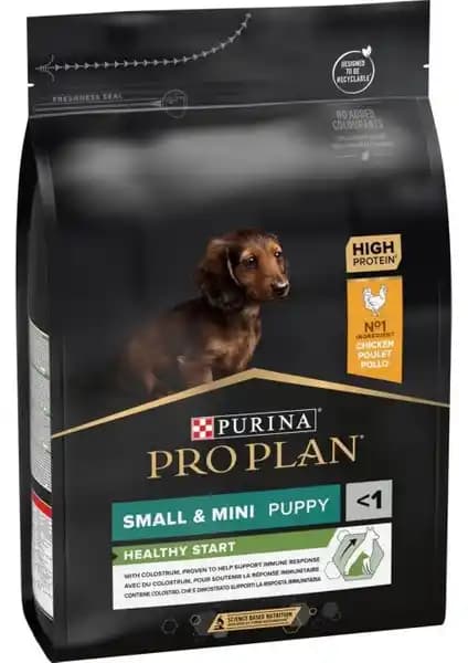 Pro Plan Small&Mini Puppy Tavuklu Köpek Maması, Küçük Irk Yavrular İçin Büyüme Desteği