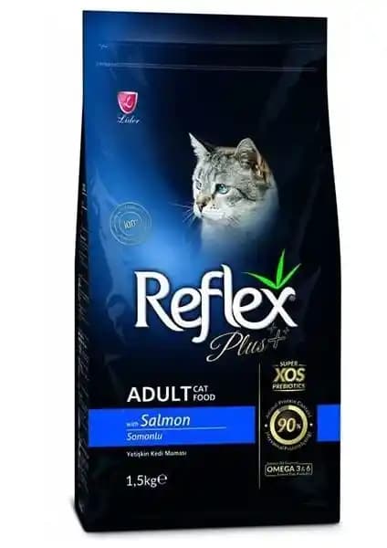 Reflex Plus Adult Somonlu Kedi Maması: Yetişkinlere Özel Protein ve Deri Tüy Sağlığı