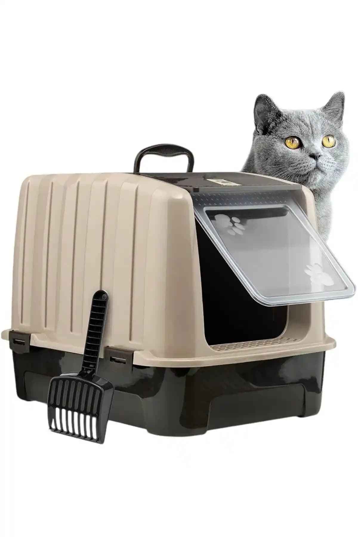 RETRO ART XL Kapalı Kedi Tuvaleti: Geniş, Dayanıklı ve Koku Kontrolü Sağlayan Tasarım