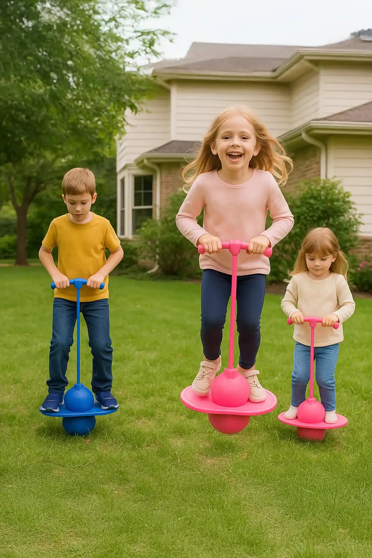 ROBO Zıp Zıp Oyuncak Pembe: Enerji Gerektirmeden Denge ve Koordinasyonu Geliştiren Oyuncak