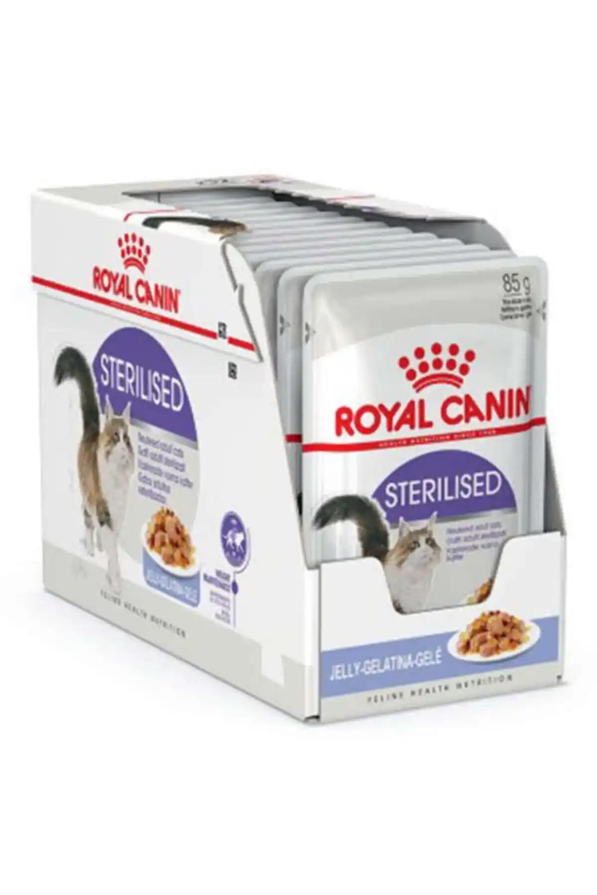 Royal Canin Sterilised Jelly Kedi Konservesi: Tavuk Aroması, Jöle Dokulu, 12 Adet