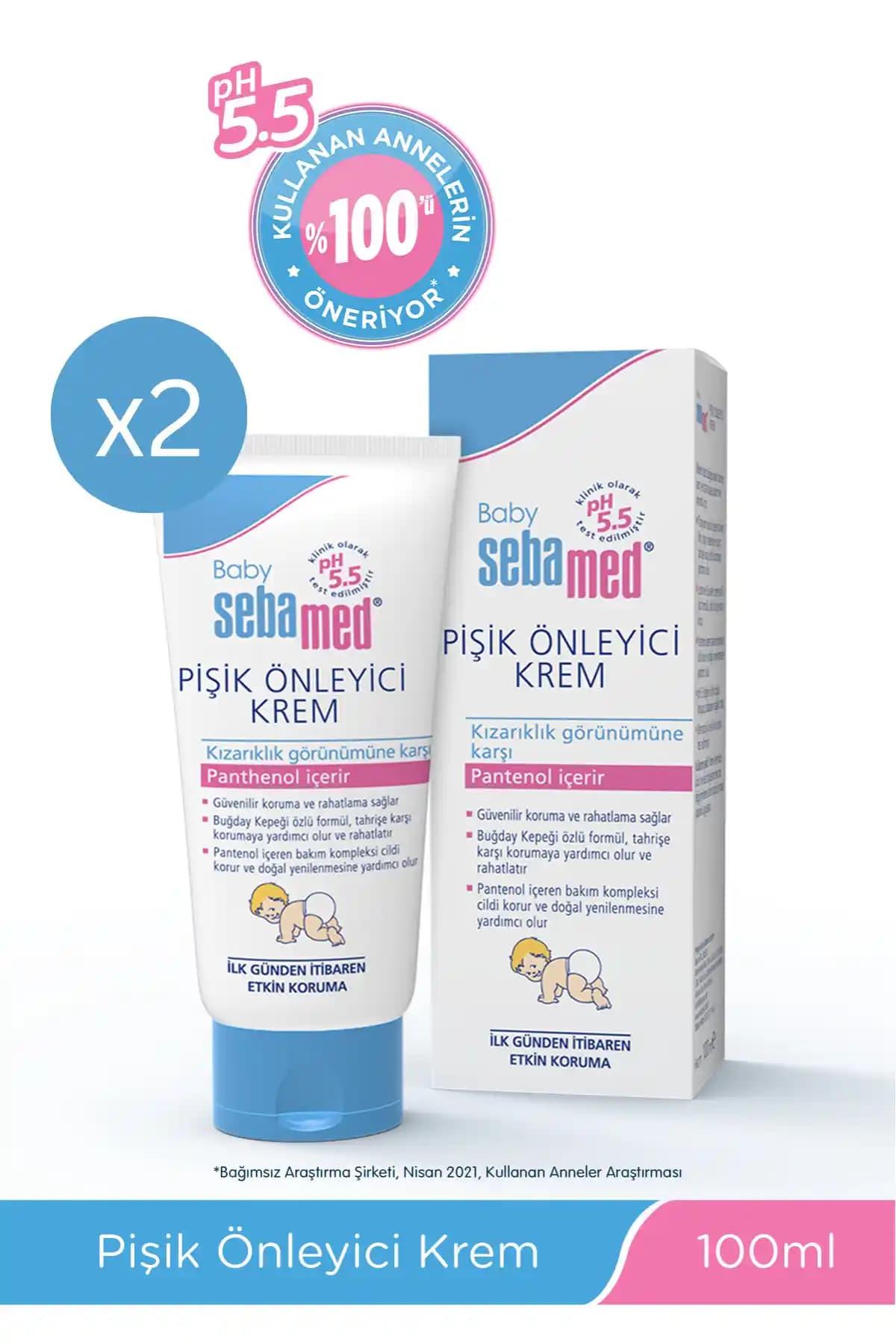 Sebamed Baby pH5.5 Yoğun Nemlendirici Pantenol İçerikli Koruyucu Bebek Pişik Önleyici Krem