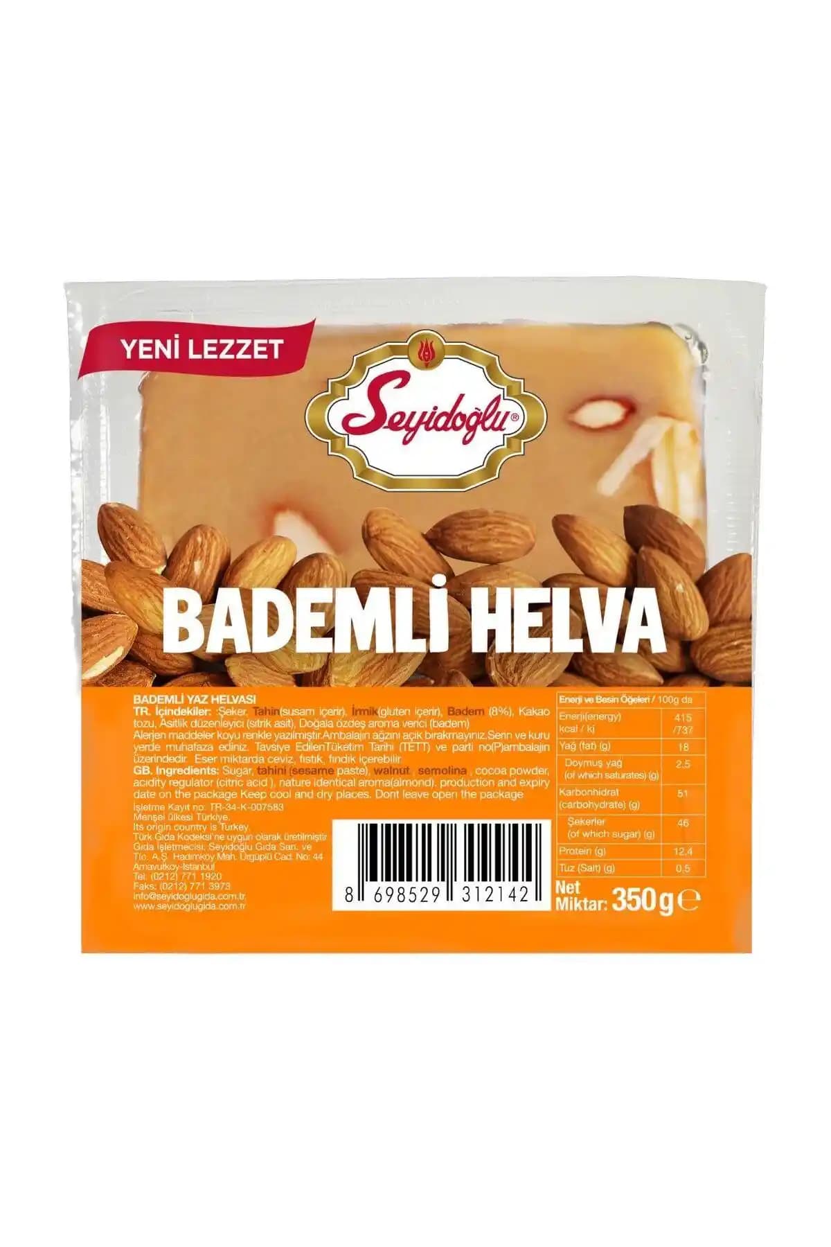 Seyidoğlu Bademli Yaz Helvası 350 g – Geleneksel Türk Tatlısında Modern Dokunuş