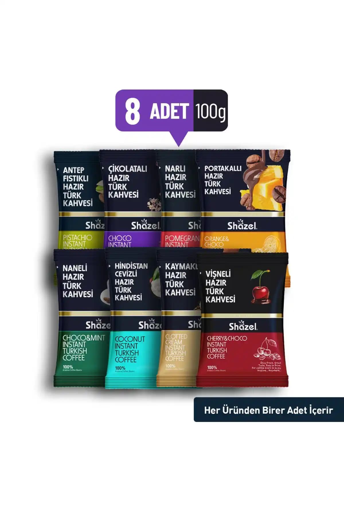 Shazel Hazır Karma Special: 8’li Türk Kahvesi Seti (100 g x 8) İncelemesi ve Aroma Çeşitleri