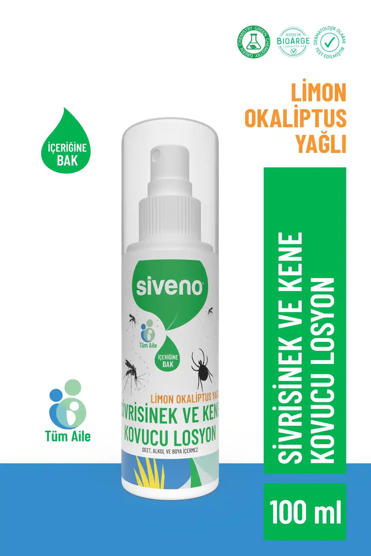 Siveno Sivrisinek ve Kene Kovucu Sprey Losyon: Doğal İçeriklerle Aile İçin Güvenli Koruma