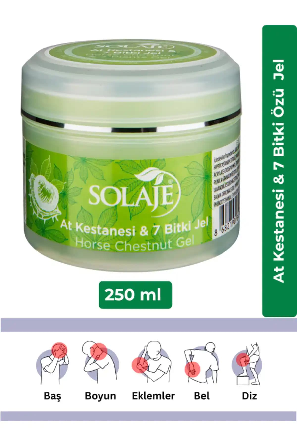 Solaje At Kestanesi İçeren Masaj Jeli ve Kremi ile Kas ve Eklem Ağrılarına Hızlı Rahatlama