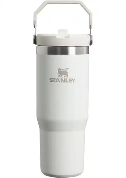 Stanley Iceflow Flip Straw Pipetli Termos 0,89 L Beyaz - Dayanıklı ve Pratik İçecek Taşıma Çözümü