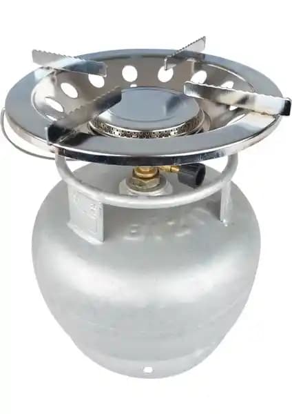 Taşınabilir Kamp Ocağı: Krom Kaplama ve Turbo Yanma ile Pişirme İçin Dayanıklı Çözüm