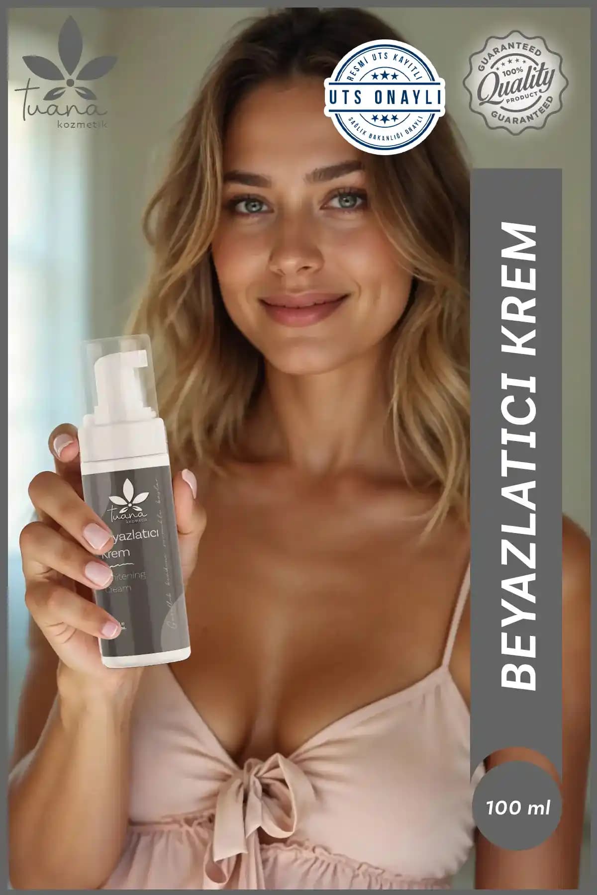 Tuana Kozmetik Yüz ve Vücut Beyazlatıcı Nemlendirici Kremi 100 ml – Cilt Tonunu Aydınlatır
