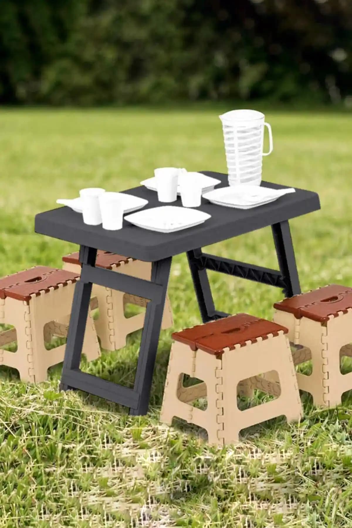 Turnberry Siyah Katlanır Masa ve Kamp Sehisi: Açık Havada Hızlı Kurulum ve Taşınabilirlik