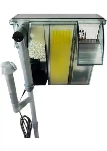 Valkyrie Askılı Şelale Akvaryum Filtre Kafa: İç Filtre, Üç Filtreli Sistem, 280 L/Saat