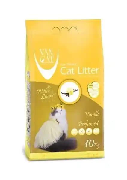 VanCat Topaklanan Vanilyalı İnce Taneli Kedi Kumu 10 kg: Bentonit ve Etkili Koku Kontrolü