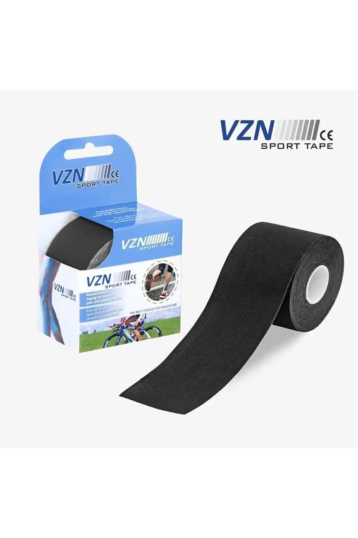 VZN Tape Kinesiology Bantı Siyah ile Kas ve Fasyayı Dengeleyen Güvenilir Toparlanma Çözümü