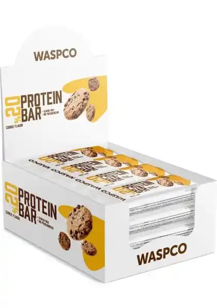 WaspCo Kurabiye Aromalı Protein Bar: Glutensiz, Yüksek Lifli Dengeli Atıştırmalık