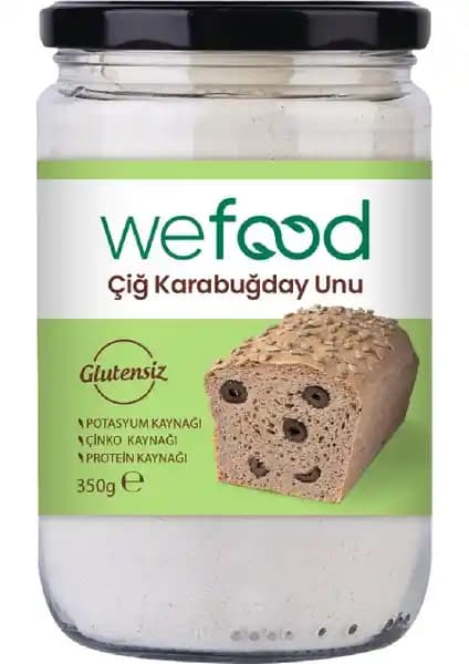 Wefood Glutensiz Çiğ Karabuğday Unu: Besin Değerini Korumaya Yönelik Gluten İçermeyen Un