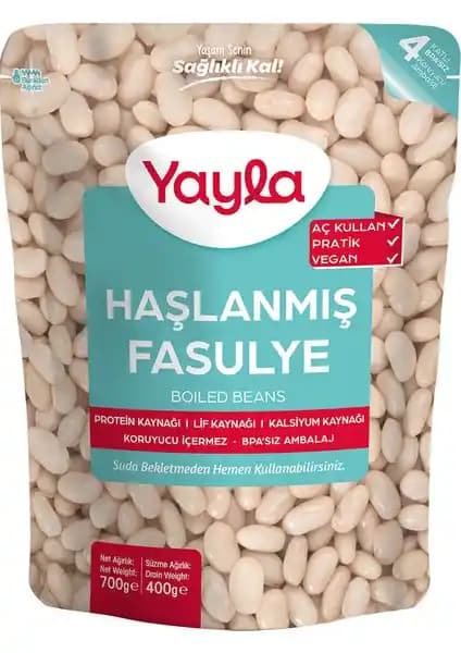 Yayla Haşlanmış Fasulye 700 gr: Sağlıklı ve Pratik Vegan Protein Kaynağı