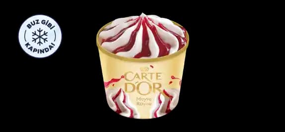 Carte d'Or Mini Cup Meyve Rüyası: Pratik ve Lezzetli Meyve Aromalı Dondurma Seçeneği