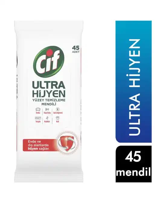 Cif Ultra Hijyen Yüzey Temizleme Mendili ile Günlük Hijyen ve Temizlik Çözümleri