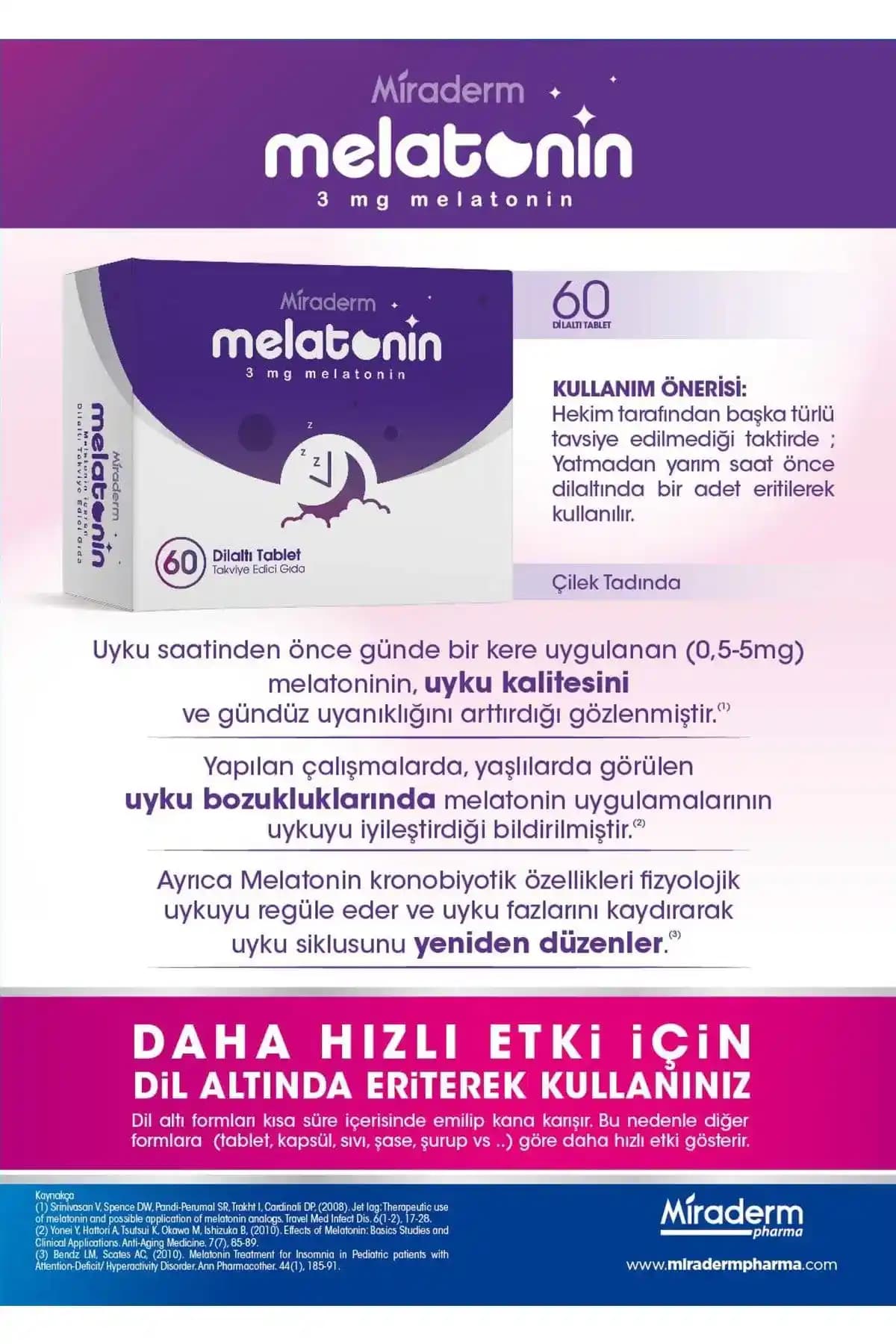 Dil Altı Melatonin Kullanımı ve Uyku Kalitesini Artırmaya Yönelik Bilgiler