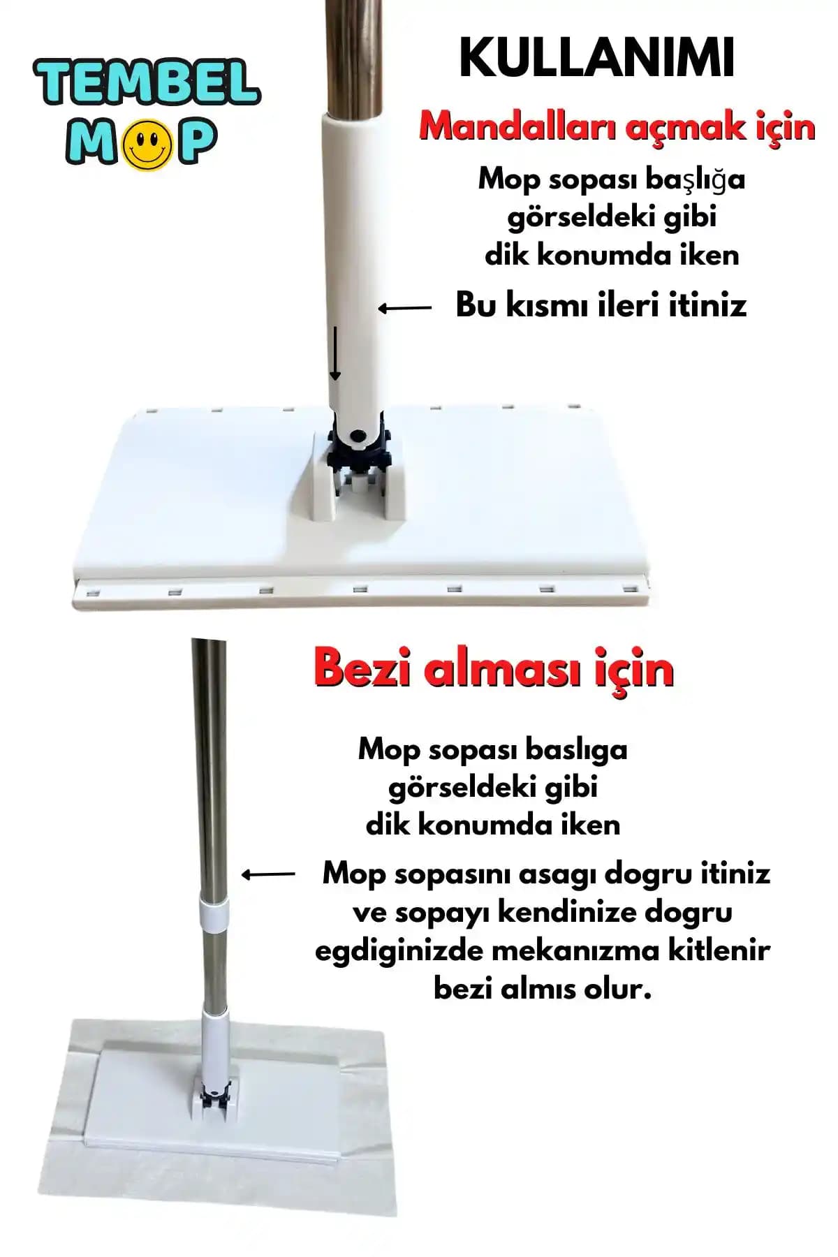 Doori Tembel Mop ile Günlük Temizlikte Kolay ve Etkili Çözüm Sunar