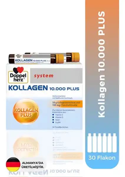 Doppelherz Kollagen 10.000 Plus: Yüksek Doz Kolajen ile Güzellik ve Sağlık Destekçisi