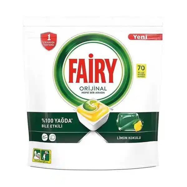 Fairy Tablet 70'li Paket: Aileler ve Çocuklar İçin Ekonomik ve Pratik Temizlik Çözümü