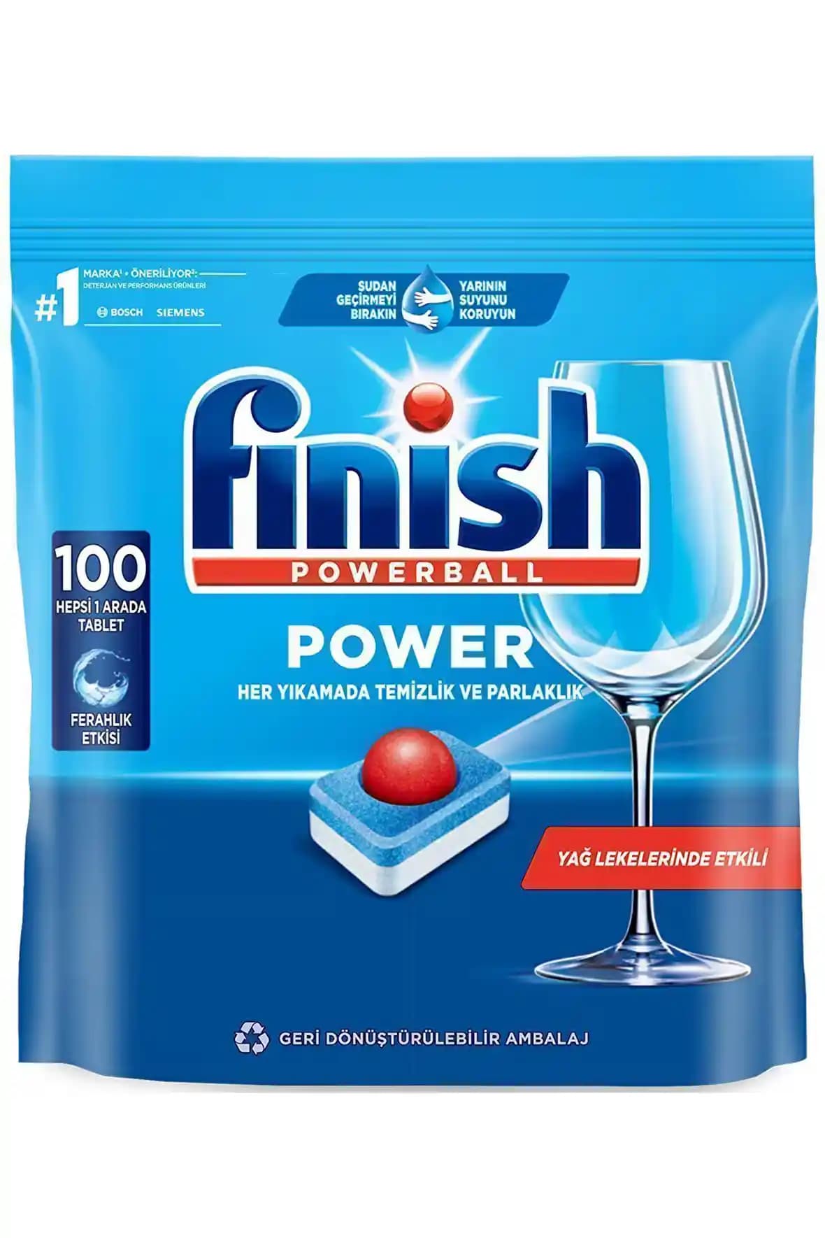 Finish Hepsi Bir Arada 100 Tablet Bulaşık Makinesi Deterjanı Pratik ve Yüksek Performanslı Temizlik Çözümü