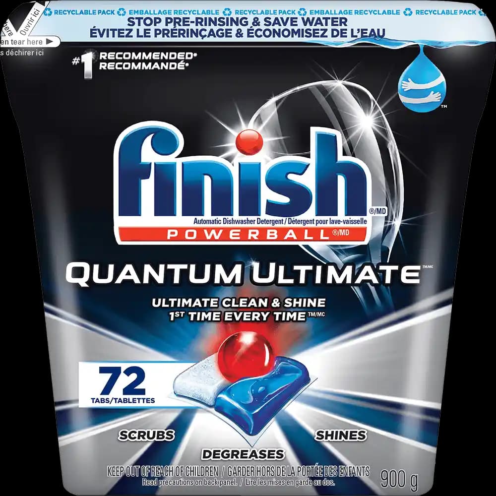 Finish Quantum 72 Tablet ile Bulaşık Makinesi Temizliğinde Etkili ve Pratik Çözüm
